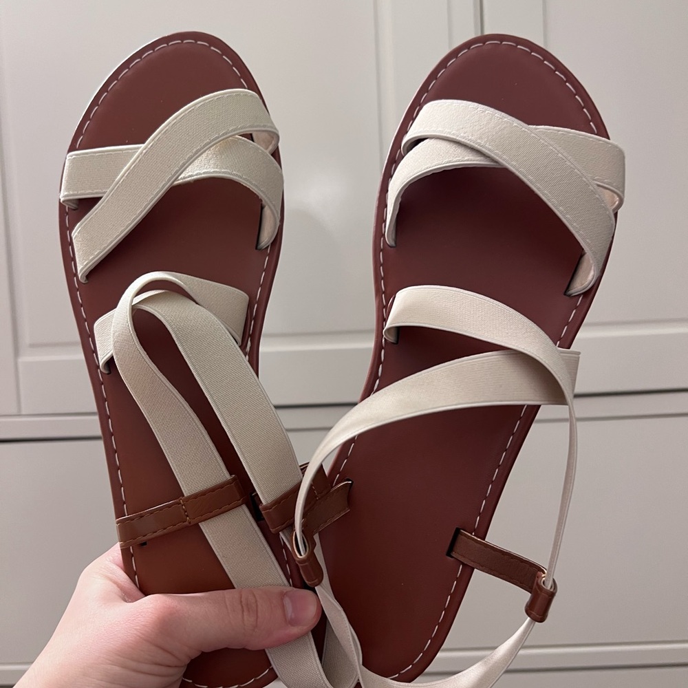 Elegant Cream Sandals for Women